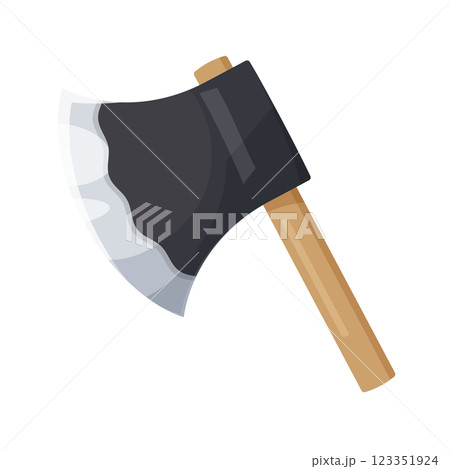 かわいい斧のイラスト 123351924