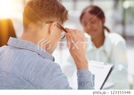 Group of business persons talking in the office. Group of business persons talking in the office. 123353346