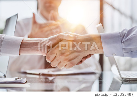 Business partnership meeting concept. Image businessmans handshake. Successful businessmen handshaking after good deal. Business partnership meeting concept. Image businessmans handshake. Successful businessmen handshaking after good deal. 123353497