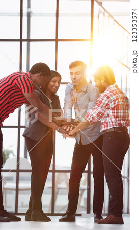 Pretty young designers are working in cooperation Pretty young designers are working in cooperation 123353574