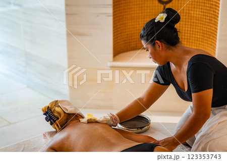 Modern Spa and massage room in Maldives resort 123353743