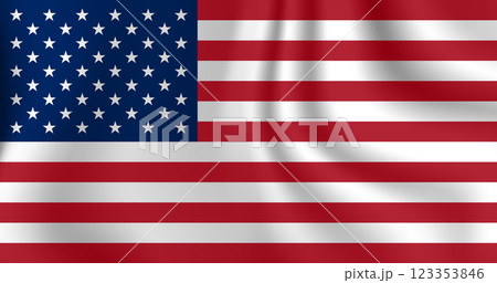 Flag of USA, The United States of America. American national symbol in official colors. Template icon. Abstract vector background 123353846