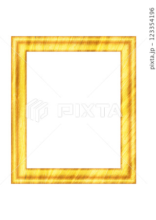Squared golden vintage wooden frame for your design. Vintage cover. Place for text. Vintage antique gold beautiful rectangular frames for paintings or photographs. Template vector illustration 123354196