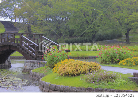雨が降っているみちのく公園 雨が降っているみちのく公園 123354525