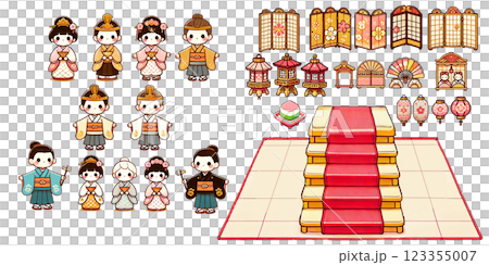 ひなまつり飾り 123355007