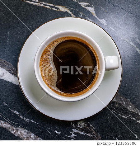 Simple White Cup of Coffee Delight 123355500