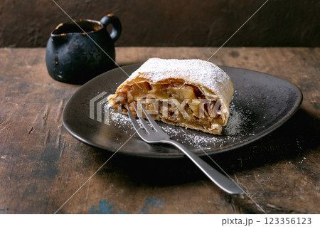 Traditional Austrian apple strudel 123356123