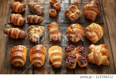 various freshly baked sweet buns various freshly baked sweet buns 123356212