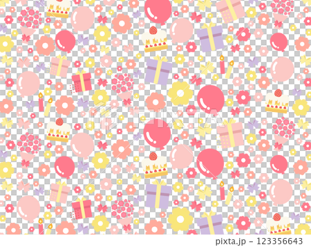 Birthday party pattern illustration Birthday party pattern illustration 123356643