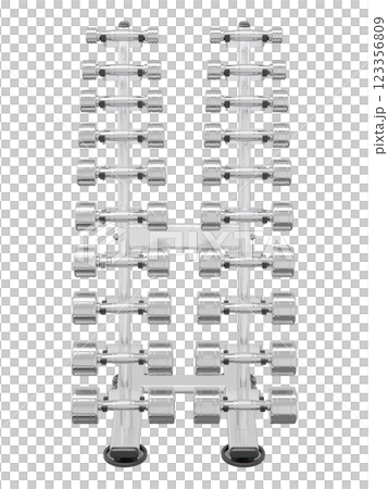 Gym Dumbbell rack, a stand for weightlifting gym equipment 123356809