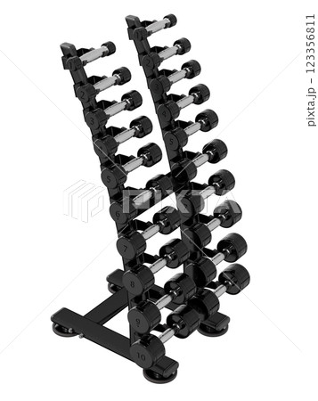 Gym Dumbbell rack, a stand for weightlifting gym equipment Gym Dumbbell rack, a stand for weightlifting gym equipment 123356811