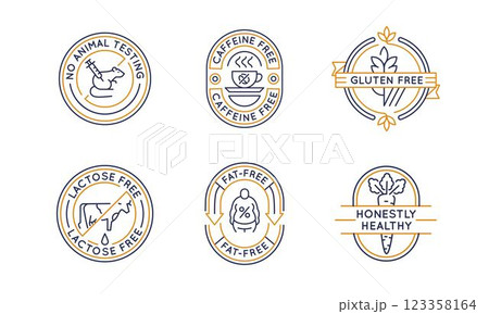 Set of 6 Product Logo Icons Set of 6 Product Logo Icons 123358164