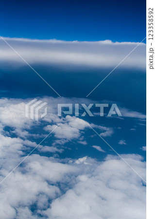 beautiful thick clouds in the sky from the height of the plane beautiful thick clouds in the sky from the height of the plane 123358592