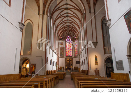 beautiful interior of the Catholic cathedral in Wroclaw beautiful interior of the Catholic cathedral in Wroclaw 123359355