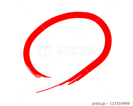 赤い丸（手書き・採点） 123359999