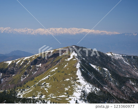 残雪の根子岳、四阿山から 残雪の根子岳、四阿山から 123360977