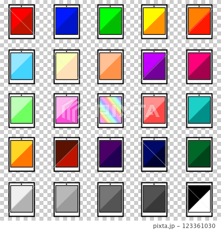 25 片彩色平板電腦套裝，配備雙色螢幕 123361030