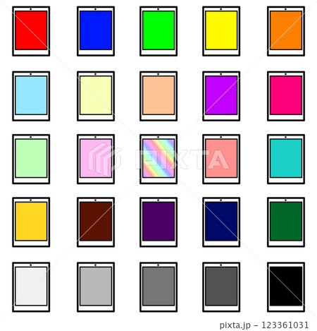 画面がカラフルなタブレット端末 25個セット 画面がカラフルなタブレット端末 25個セット 123361031