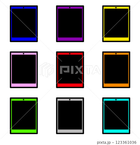 画面が黒いタブレット端末　9個セット 123361036