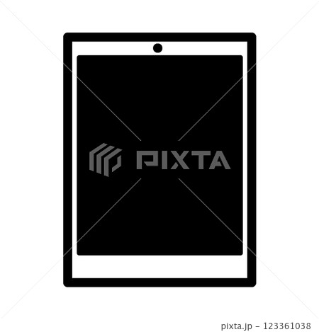 画面が黒いタブレット端末 画面が黒いタブレット端末 123361038