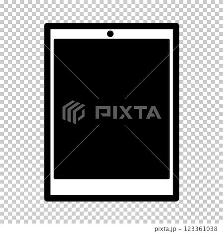 画面が黒いタブレット端末 画面が黒いタブレット端末 123361038