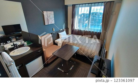 憩いと癒しを提供する… ビジネスホテルの客室 憩いと癒しを提供する… ビジネスホテルの客室 123361097
