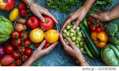 nutritionist demonstrates patient how prepare kidney friendly meal using fresh vegetables lean proteins and water rich fruits promoting overall kidney health and wellness. 123363690