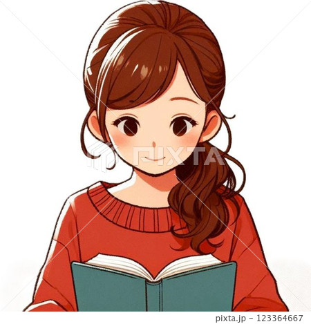 本を読む女性 123364667