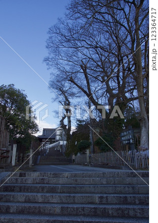 倉敷の風景　阿智神社　鶴形山 123364717