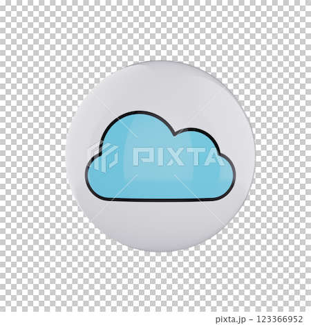 blue cloud icon glossy white bubble blue cloud icon glossy white bubble 123366952