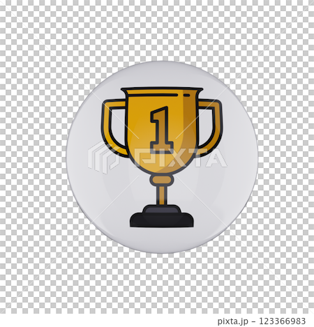 trophy cup icon glossy white bubble trophy cup icon glossy white bubble 123366983