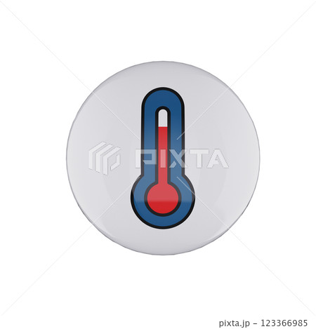 thermometer icon glossy white bubble thermometer icon glossy white bubble 123366985