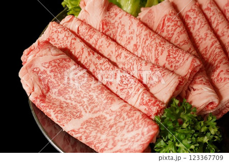 黒毛和牛赤身スライス切落しすき焼き用 黒毛和牛赤身スライス切落しすき焼き用 123367709