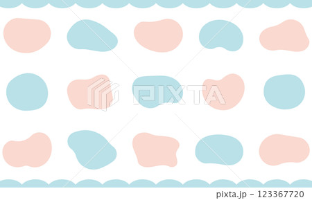 かわいいシェイプのイラストセット 123367720