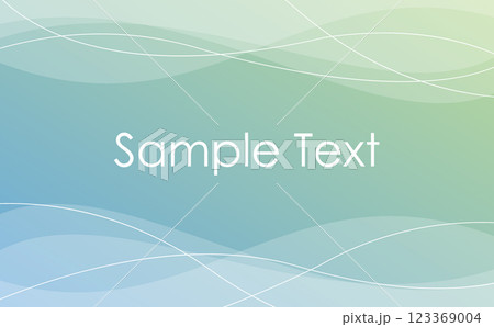 爽やかで抽象的なウェーブの背景素材 123369004