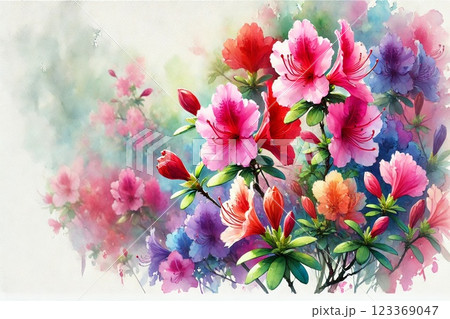 ツツジの花 ツツジの花 123369047