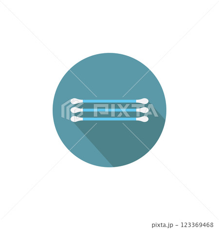 Three cotton swabs icon 123369468