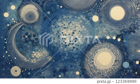Winter storm. Abstract blue sparkles on dark background. Fractal art. 3D rendering. 123369990