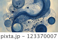 Winter storm. Abstract blue sparkles on dark background. Fractal art. 3D rendering. 123370007