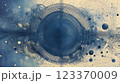 Winter storm. Abstract blue sparkles on dark background. Fractal art. 3D rendering. 123370009