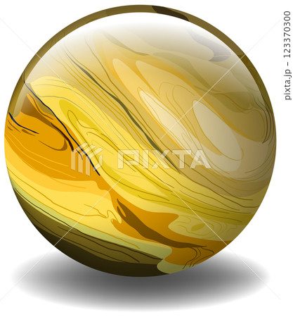 Golden Swirl Sphere Illustration Golden Swirl Sphere Illustration 123370300
