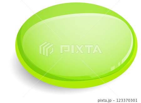 Glossy Green Button Vector Illustration Glossy Green Button Vector Illustration 123370301