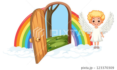 Heavenly Doorway to a Magical World Heavenly Doorway to a Magical World 123370309