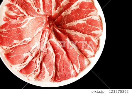 牛肉の肩ローススライス 牛肉の肩ローススライス 123370892