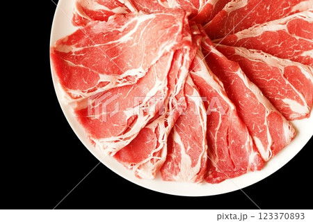 牛肉の肩ローススライス 牛肉の肩ローススライス 123370893