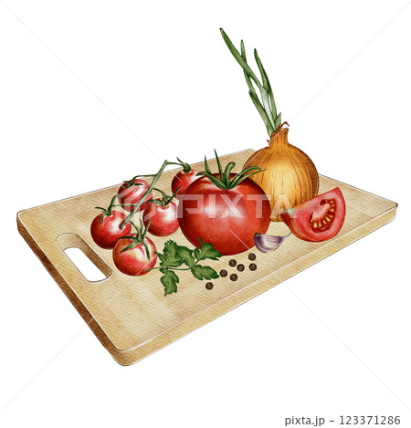 Vegetable Cutting Board 123371286