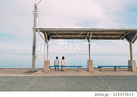 愛媛県の観光スポット下灘駅 愛媛県の観光スポット下灘駅 123371613