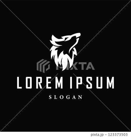 black silhouette design logo wolf wild animal simple illustration template black silhouette design logo wolf wild animal simple illustration template 123373503