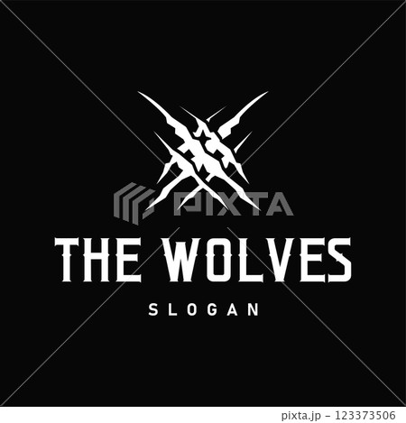 black silhouette design logo wolf wild animal simple illustration template black silhouette design logo wolf wild animal simple illustration template 123373506