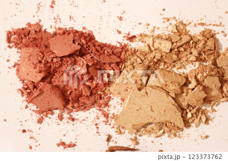 Broken Bronzer and Blush Cosmetics Close up 123373762